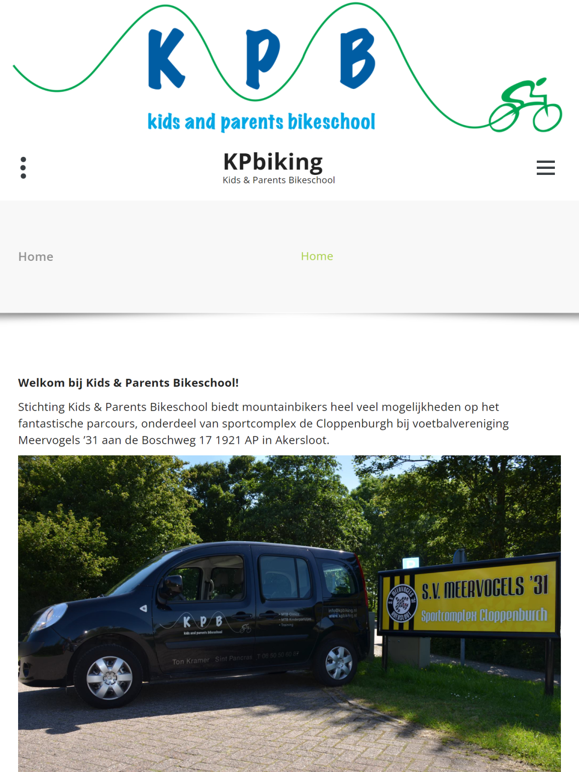 KPBiking - Before - Tabletweergave
